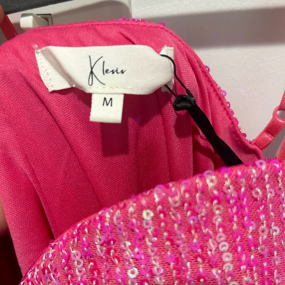 Pink Sequin Dress - Picture 2 of 4
